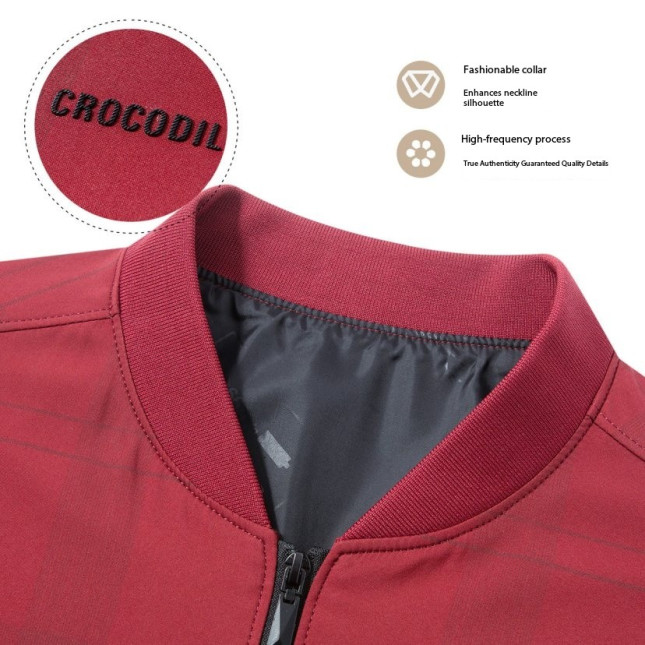 Crocodile Classic Red Urban Jacket C65152014-15